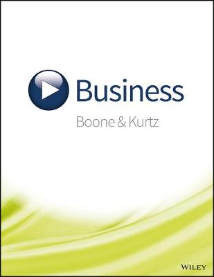 Book cover for Business, 1e WileyPlus Print Companion