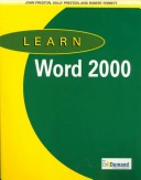 Book cover for Learn Word 2000 and CD-ROM and Users Guide Package