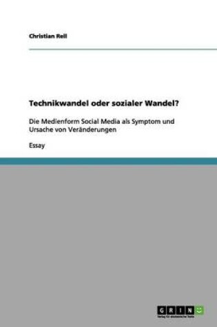 Cover of Technikwandel oder sozialer Wandel?