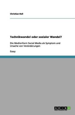 Book cover for Technikwandel oder sozialer Wandel?