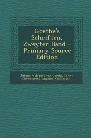 Cover of Goethe's Schriften, Zweyter Band