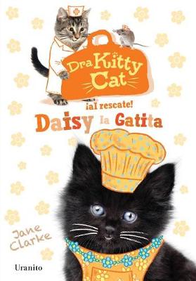 Book cover for Dra Kitty Cat. Daisy La Gatita