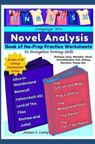 Cover of English Language Arts Book of No-Prep Practice Worksheets To Strengthen Writing Skills