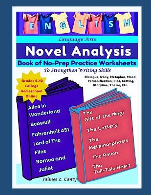 Book cover for English Language Arts Book of No-Prep Practice Worksheets To Strengthen Writing Skills