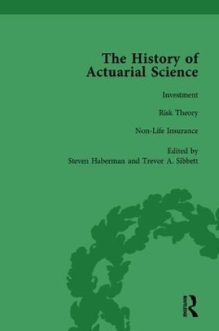 Cover of The History of Actuarial Science Vol VII