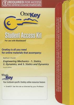 Book cover for OneKey Blackboard, Student Access Kit, Engineering Mechanics-Dynamics