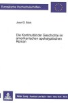 Book cover for Die Kontinuitaet Der Geschichte Im Amerikanischen Apokalyptischen Roman