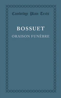 Book cover for Oraison Funebre