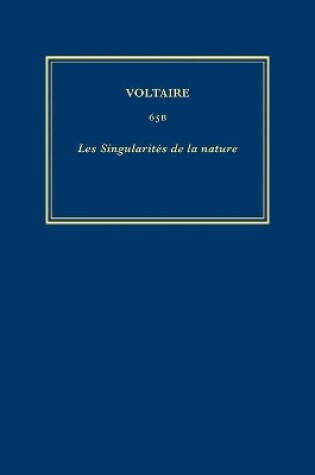 Cover of Complete Works of Voltaire 65B