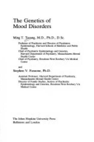 Cover of Genetics of Mood Disorders