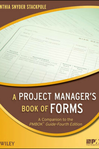 Cover of A Project Manager's Book of Forms