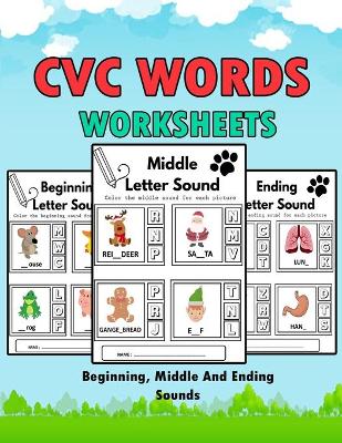 Book cover for CVC Words Worksheets