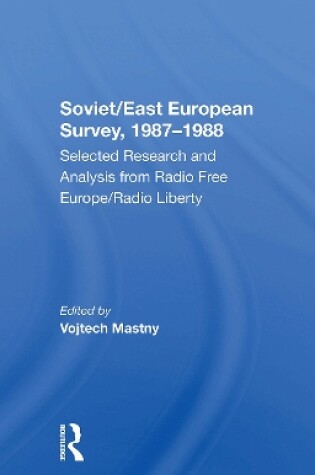 Cover of Soviet/east European Survey, 19871988