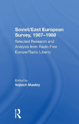 Book cover for Soviet/east European Survey, 19871988