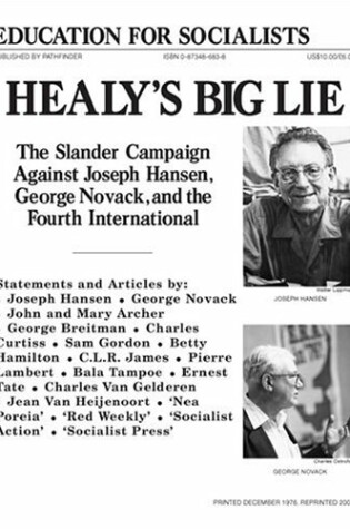 Cover of Healey's Big Lie