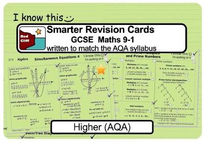 Book cover for Smarter Revision Cards Book - GCSE Maths 9-1 Higher (AQA)