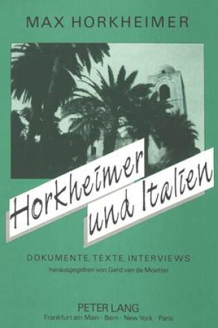 Cover of Horkheimer Und Italien