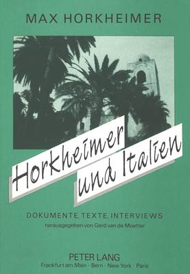 Book cover for Horkheimer Und Italien