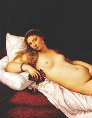 Book cover for Venus of Urbino Black Paper Notebook