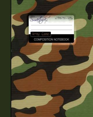 Book cover for Army Camo Composition Notebook