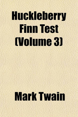 Book cover for Huckleberry Finn Test (Volume 3)