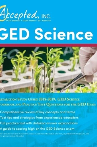 Cover of GED Science Preparation Study Guide 2018-2019