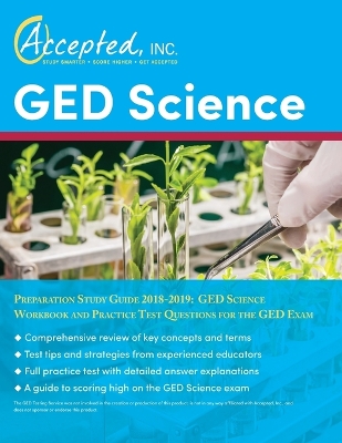 Book cover for GED Science Preparation Study Guide 2018-2019