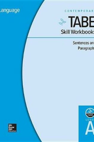 Cover of Tabe Skill Workbooks Level A: Sentences and Paragraphs - 10 Pack