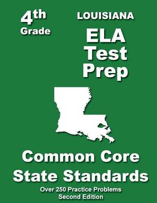 Book cover for Louisiana 4th Grade ELA Test Prep