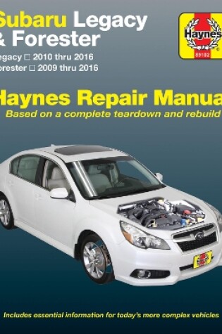 Cover of Subaru Legacy (10-16) & Forester (09-16) Haynes Repair Manual (USA)