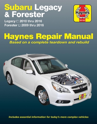 Book cover for Subaru Legacy (10-16) & Forester (09-16) Haynes Repair Manual (USA)