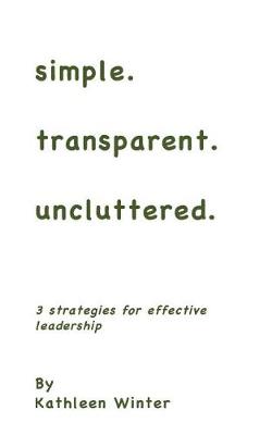 Book cover for simple.transparent.uncluttered.