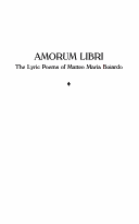 Book cover for Amorum Libri, the Lyric Poems