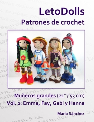 Cover of LetoDolls Patrones de crochet Muñecos grandes (21" / 53 cm) Vol. 2