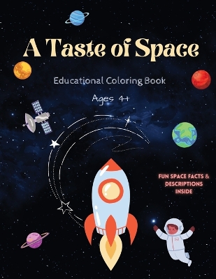 Book cover for A Taste of Space Educational Coloring Book