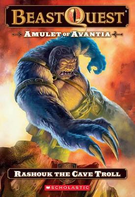 Book cover for Amulet of Avantia, Book 21: Rashouk the Cave Troll