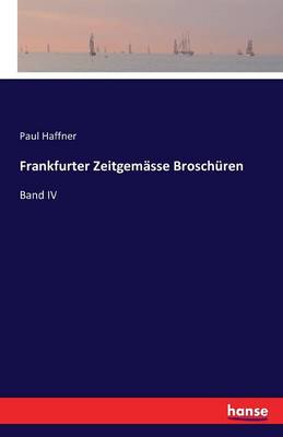 Book cover for Frankfurter Zeitgemässe Broschüren