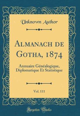 Book cover for Almanach de Gotha, 1874, Vol. 111