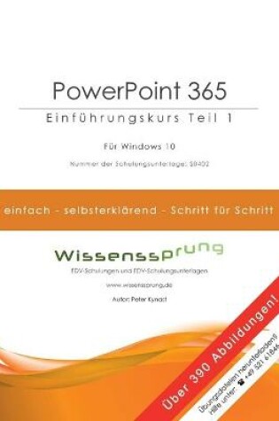 Cover of PowerPoint 365 - Einführungskurs Teil 1