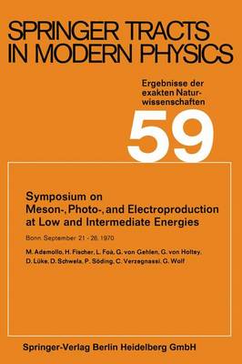 Cover of Symposium on Meson-, Photo-, and Electroproduction at Low and Intermediate Energies