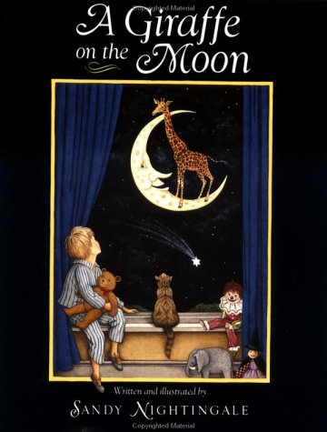 Book cover for A Giraffe on the Moon