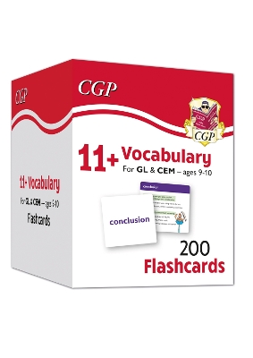 Book cover for 11+ Vocabulary Flashcards for Ages 9-10 - Pack 1