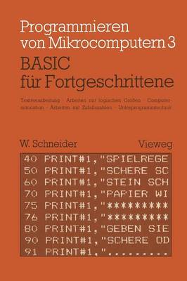 Cover of BASIC für Fortgeschrittene