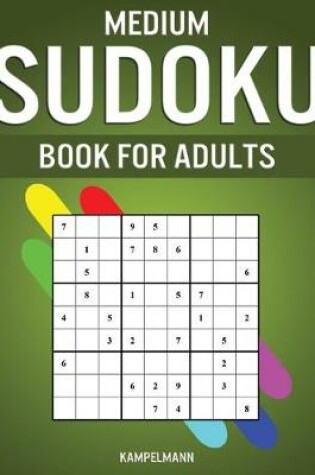 Cover of Medium Sudoku Book for Adults