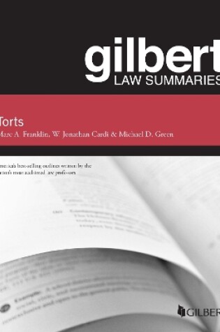 Cover of Gilbert Law Summary on Torts