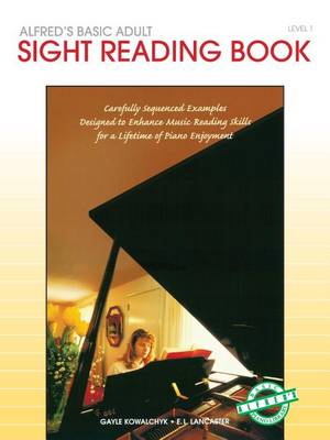 Book cover for Alfred's Basic Adult Piano Course Sight Reading 1