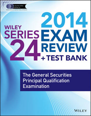 Cover of Wiley Series 24 Exam Review 2014 + Test Bank