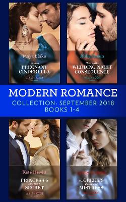 Book cover for Modern Romance September 2018 Books 1-4