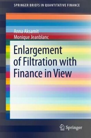 Cover of Enlargement of Filtration with Finance in View