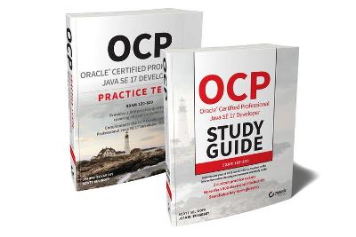 Book cover for OCP Oracle Certified Professional Java SE 17 Developer Certification Kit